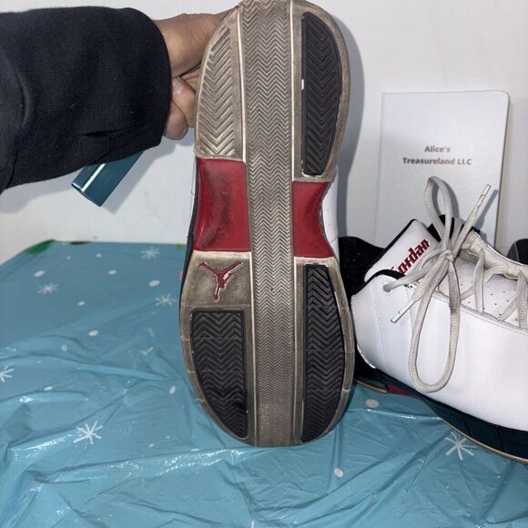Air‎ Jordan Team Elite II White/Varsity White Red Black Sz 13 model 310011-130 main image 8